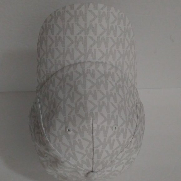 Michael Kors White Logo Adjustable Strap Baseball Hat - Picture 12 of 12